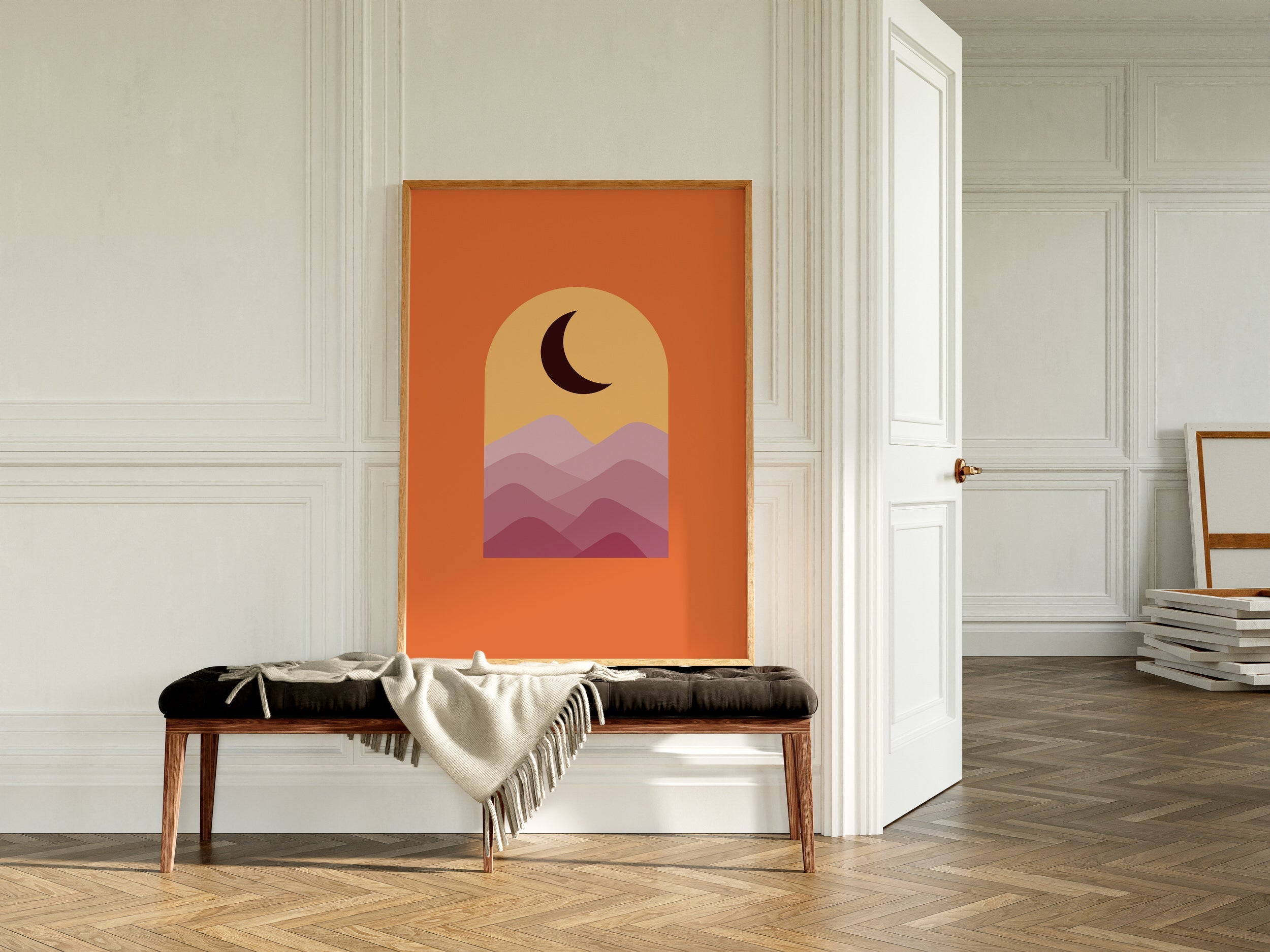 Moonlit Peaks The Poster Square